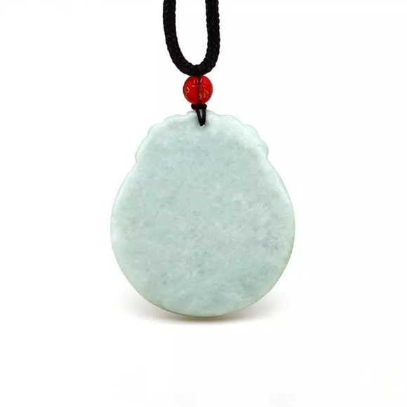 Natural Green Jade Dragon Talismans & Necklace - Picture 3 of 4